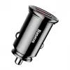 Baseus Cargador de coche Circular 2xUSB QC3.0 5A 30W (Negro)