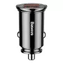 Baseus Cargador de coche Circular 2xUSB QC3.0 5A 30W (Negro)