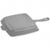 ZWILLING Staub Sartén cuadrada de hierro fundido para parrilla 26 cm Grafito