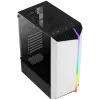 Aerocool Bionic V1 Semitorre, RGB, Cristal Templado - Negro/Blanco