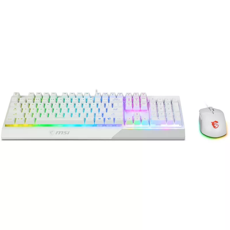 MSI Vigor GK30 Combo Blanco Conjunto Teclado y Ratón Gaming (Distribución DE)