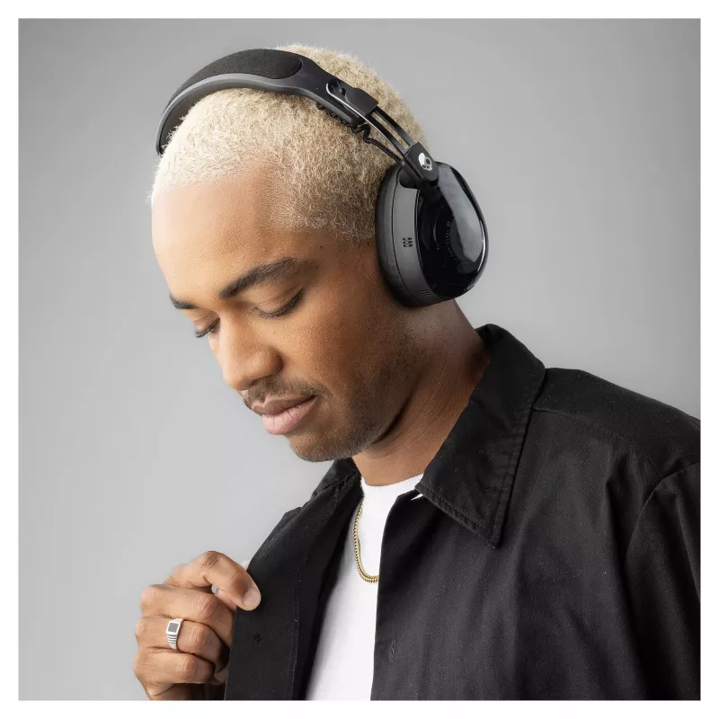 Skullcandy Aviator 900 ANC TWS Auriculares Inalámbricos Over-Ear con Cancelación Activa de Ruido, Negro