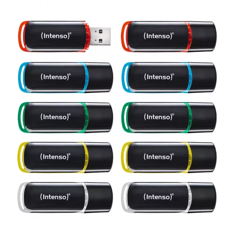 Intenso Business Line 4GB USB 2.0 Memoria Flash Pack de 10 (Colores Varios)