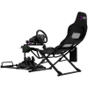 LORGAR FLEX RAF1 Cockpit Sim Racing Advanced, Plegable, 150x72x113 cm Posición de Juego, 38x72x126 cm Plegado, Negro
