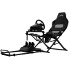 LORGAR FLEX RAF1 Cockpit Sim Racing Advanced, Plegable, 150x72x113 cm Posición de Juego, 38x72x126 cm Plegado, Negro