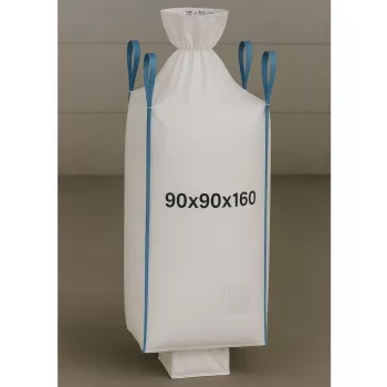 EXTRALINK Big Bag U+2 90x90x160cm 1000kg con Boca de Descarga