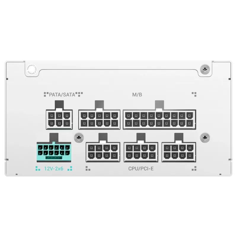 DeepCool PS750G WH 750W ATX 3.1 Full Modular 80 Plus Gold fuente de alimentación blanca