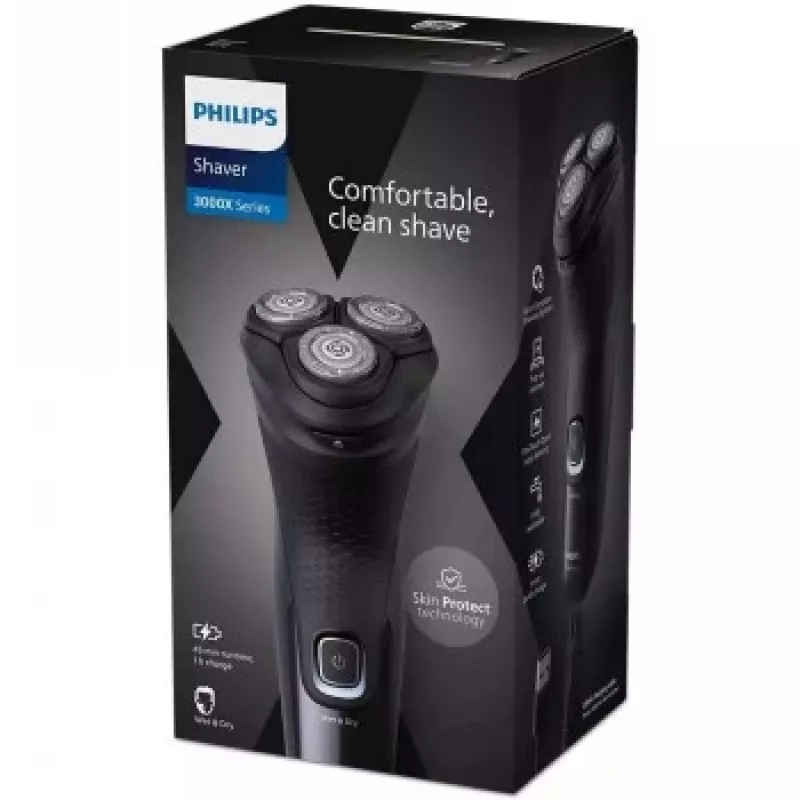 Philips Serie 3000X X3051/00 Afeitadora recargable Azul real oscuro
