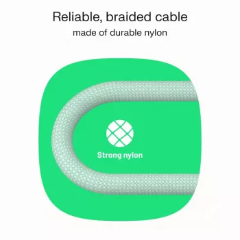 GREEN CELL Cable trenzado USB-C a USB-C PowerStream 100W 1,2m Negro