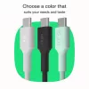 GREEN CELL Cable trenzado USB-C a USB-C PowerStream 100W 1,2m Negro