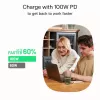 GREEN CELL Cable trenzado USB-C a USB-C PowerStream 100W 1,2m Negro