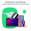 GREEN CELL Cable trenzado USB-C a USB-C PowerStream 100W 1,2m Negro