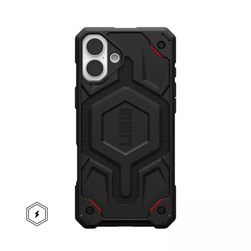 UAG Monarch Pro Kevlar Funda para móvil para Apple iPhone 16 Plus, 6,7 pulgadas, Negro