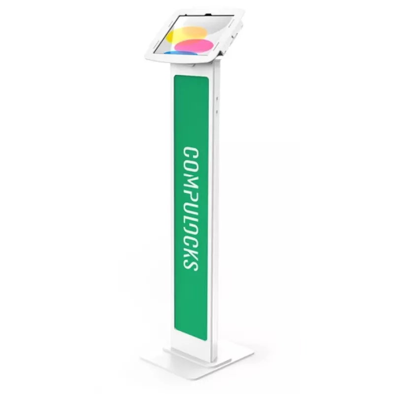 Compulocks iPad 10.9 10ª Gen Space Enclosure Soporte de suelo personalizable - Blanco