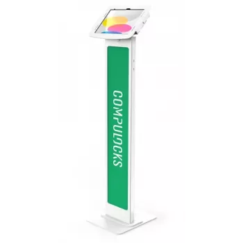 Compulocks iPad 10.9 10ª Gen Space Enclosure Soporte de suelo personalizable - Blanco