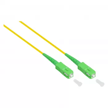 Good Connections Cable de parcheo de fibra óptica OS2 Monomodo Simplex LC/SC 9/125µm 20m Amarillo