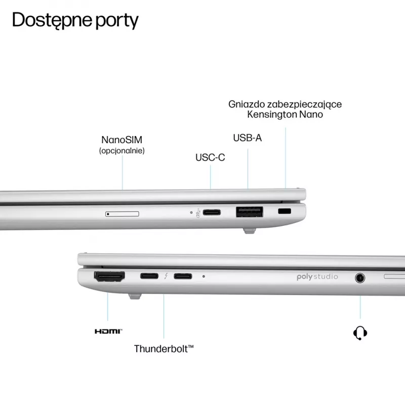 HP EliteBook 8 G1i Ultra 7 255U 14 pulgadas WUXGA 32GB 512GB SSD Windows 11 Pro Plata glaciar
