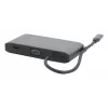 Mobilis USB-C Docking Station 8-en-1 100W PD HDMI 4K VGA Gris Espacial