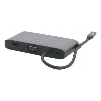 Mobilis USB-C Docking Station 8-en-1 100W PD HDMI 4K VGA Gris Espacial