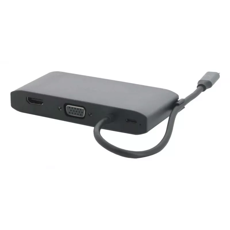 Mobilis USB-C Docking Station 8-en-1 100W PD HDMI 4K VGA Gris Espacial