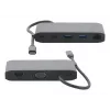 Mobilis USB-C Docking Station 8-en-1 100W PD HDMI 4K VGA Gris Espacial
