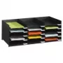 PAPERFLOW Caja clasificadora para armarios de persiana horizontal (EO532.01) - Gris claro, 3 compartimentos