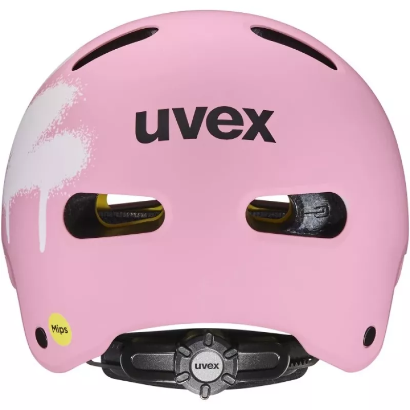 UVEX Kid 4 Style MIPS Casco de bicicleta para niños - Spray Strawberry Matt (51-55 cm)