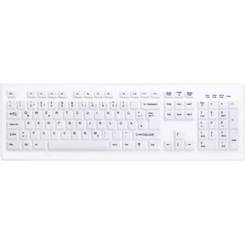 Active Key AK-C8100F Teclado USB con cable de tamaño completo QWERTZ distribución suiza Blanco