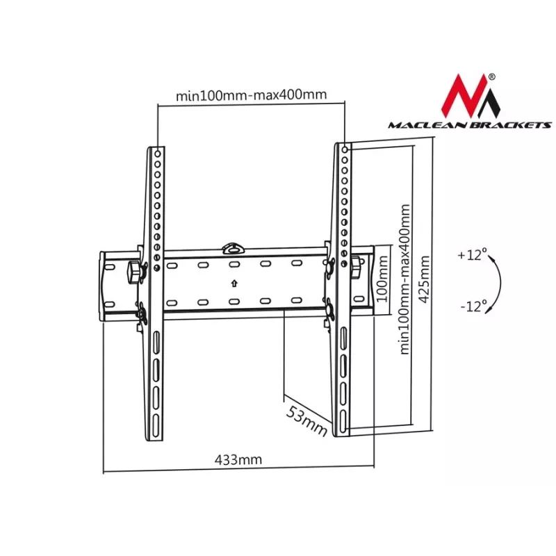 MACLEAN MC-665 Soporte de pared fijo para TV de 32-55