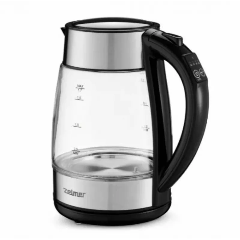 Zelmer ZCK8026 Hervidor de agua 1,7 L 2200 W Negro, Transparente