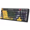 A4Tech Bloody S98 Sports Lime Teclado mecánico, interruptores BLMS Red Plus, 98 teclas compacto, retroiluminación RGB, USB-C extraíble