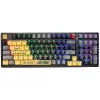 A4Tech Bloody S98 Sports Lime Teclado mecánico, interruptores BLMS Red Plus, 98 teclas compacto, retroiluminación RGB, USB-C extraíble