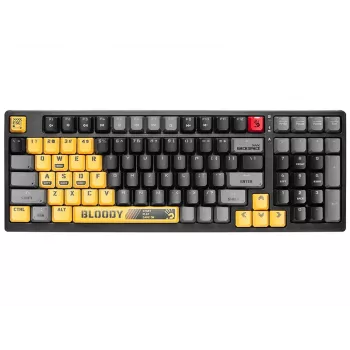 Teclado gaming mecánico A4Tech Bloody S98 USB Sports Lime (switches BLMS Red Plus)