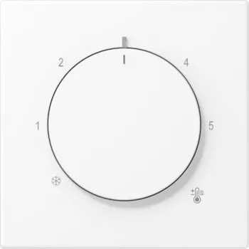 JUNG LS1749BFWWM placa embellecedora para termostato, blanco alpino, diseño LS 990