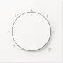 JUNG LS1749BFWWM placa embellecedora para termostato, blanco alpino, diseño LS 990