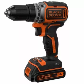 Black & Decker BL186KB-QW taladro percutor sin escobillas a batería 18V 1650 RPM (2 baterías de 1.5Ah, cargador, maletín)