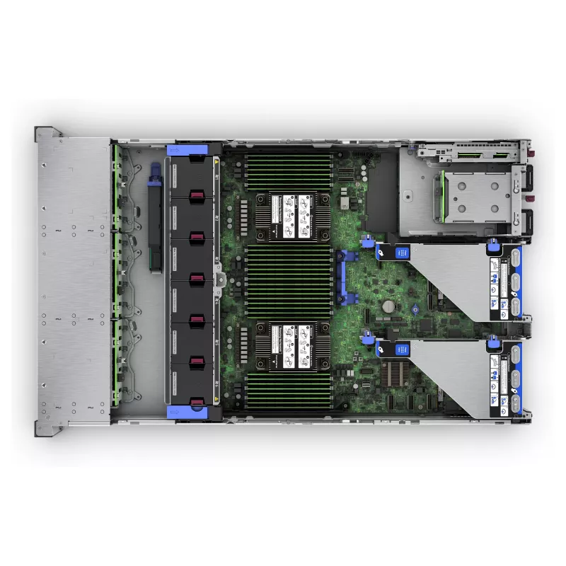 HPE ProLiant DL380 Gen11 servidor rack 2U - Intel Xeon Silver 4510 12 núcleos 2.4GHz - 64GB DDR5 - 2x480GB SSD - MR408i-o - 2x1000W PSU