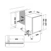Whirlpool W7IHT40T lavavajillas integrable, 15 cubiertos, 8 programas, 6th Sense, tercera bandeja, apertura automática de la puerta