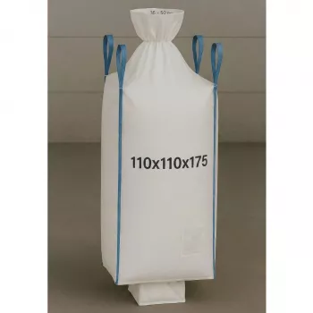 EXTRALINK Big Bag U+2 110x110x175cm 1300kg con boquilla de salida