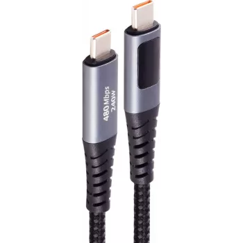 shiverpeaks cable de carga USB-C 2.0 240W PD A/V/W Display 1,0m (BS14-59025)