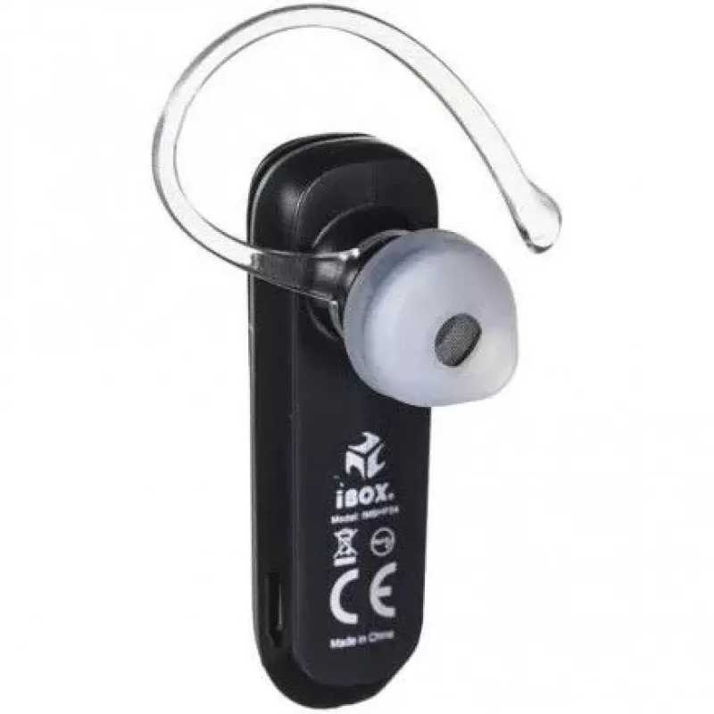 iBox BH4 auricular Bluetooth inalámbrico de gancho negro