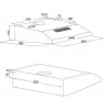 Akpo WK-7 P-3050 INOX campana de pared, acero inoxidable, 500 mm, 80 W
