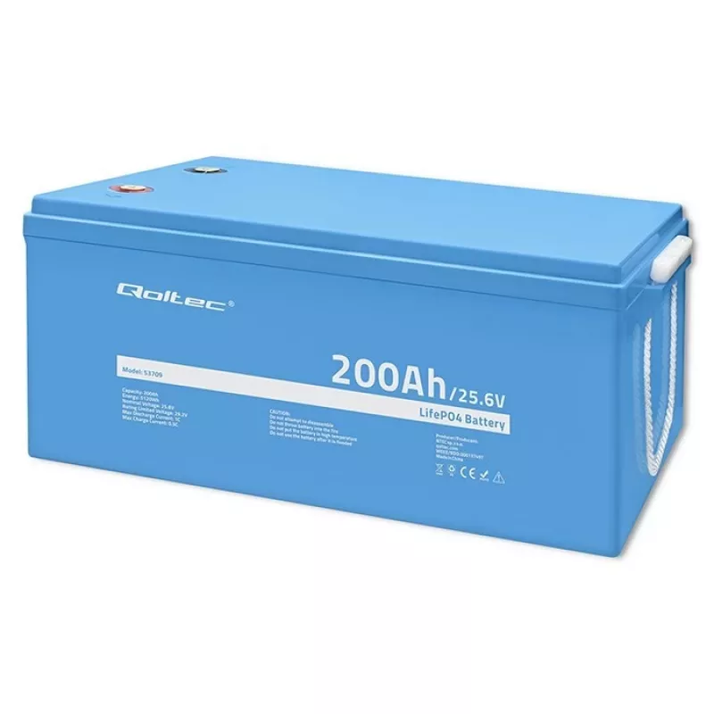 Qoltec batería LiFePO4 25,6V 200Ah BMS