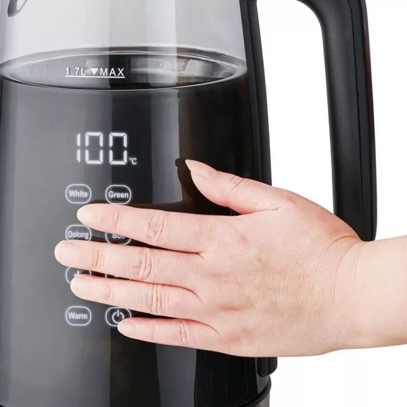 ELDOM C530 NEVO hervidor de agua 1,7 L 2200 W negro, transparente