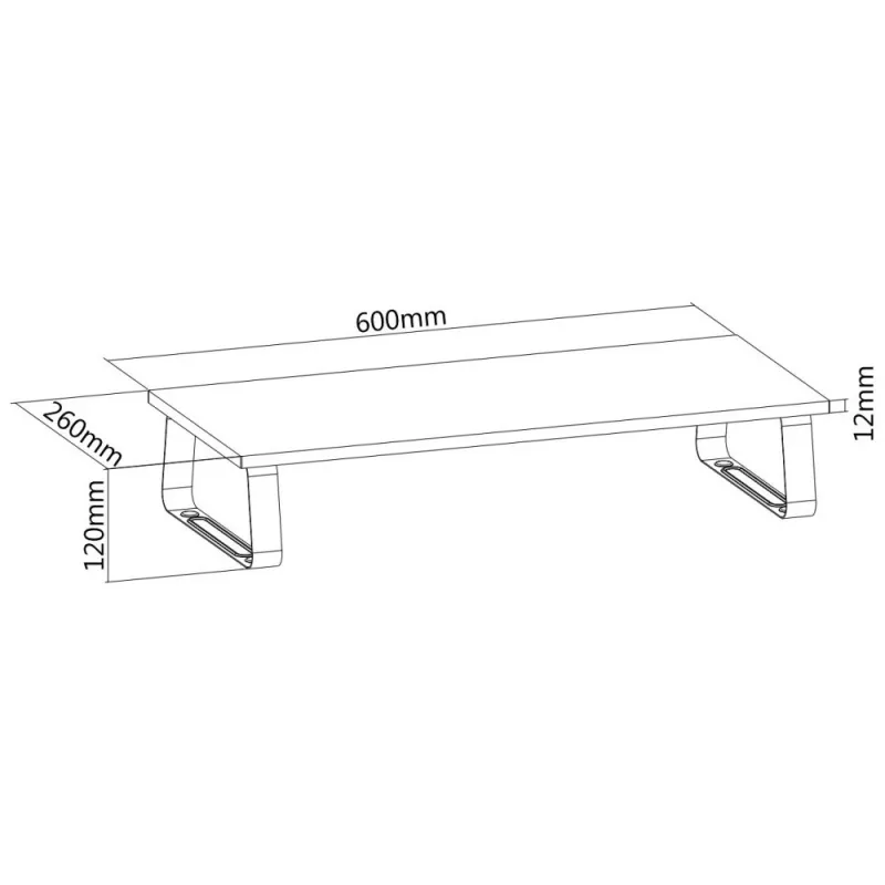 TECHLY ICA-MS 600TY soporte de escritorio para monitor individual - negro, 17 inch-32 inch, VESA 75x75/100x100, capacidad 9 kg