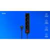 SAVIO LZ-14 regleta de 4 tomas con 2 puertos USB, cable de 1,5m, blanca