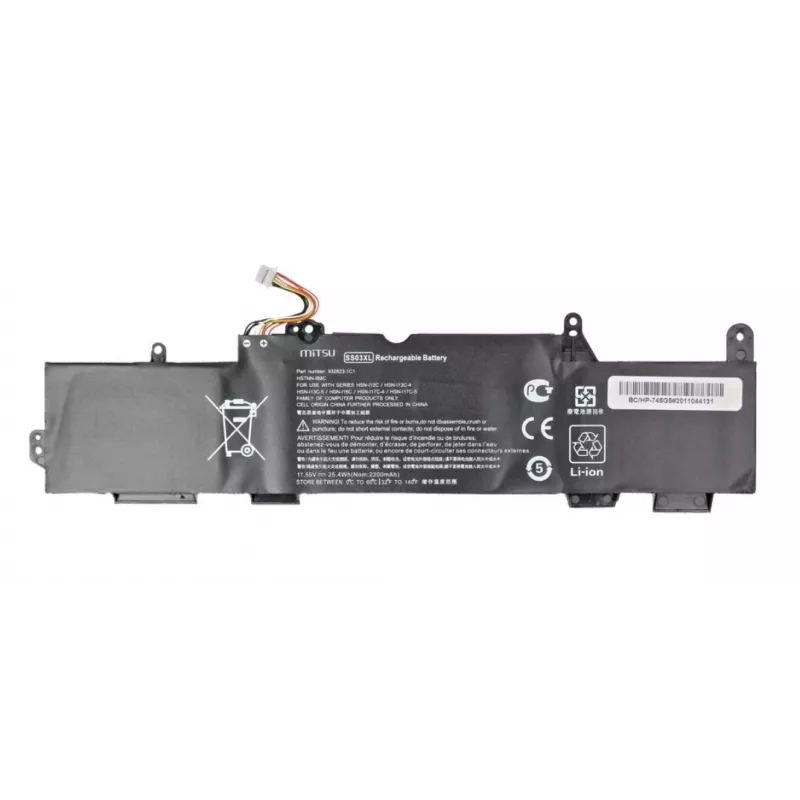 MITSU batería para HP EliteBook 735 G5, 745 G5, 840 G5 - 2200 mAh (25 Wh), 11,55V