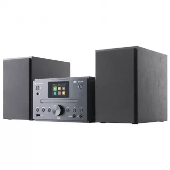 GoGEN MSC472BTDAB Microcadena Hi-Fi con Bluetooth, DAB+, reproductor de CD, 20 W RMS, negro