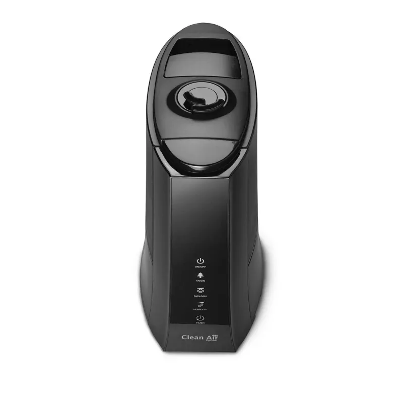 Clean Air Optima CA-603 humidificador ultrasónico con ionizador, 5 l, hasta 45 m², aromaterapia, higróstato, pantalla LCD, mando a distancia, negro