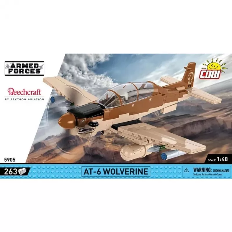 COBI KLOCKI Blocks AT-6 Wolverine Set de construcción de 263 piezas